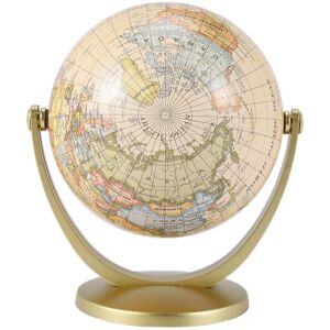 Tlily - Rotation Monde Globe Terrestre Antique Home Office Desktop Decor GéOgraphie Carte D'Apprentissage ÉDucatif Fournitures Scolaires - Publicité