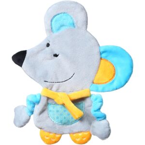 BabyOno Have Fun Cuddly Toy for Babies peluche douce avec anneau de dentition Mouse Kirstin 1 pcs