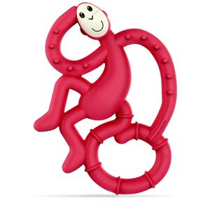 Mini Monkey Teether jouet de dentition avec un agent antimicrobien Ruby 1 pcs