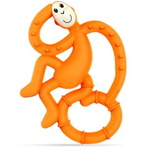 Mini Monkey Teether jouet de dentition avec un agent antimicrobien Orange 1 pcs