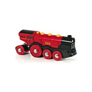 BRIO Locomotive Rouge Puissante à Piles World - Publicité