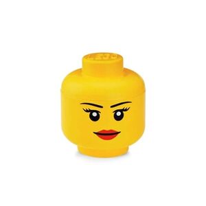 Lego 40321725 Tête de Rangement Fille, Plastique, Jaune, 24 x 24 x 27 cm - Publicité