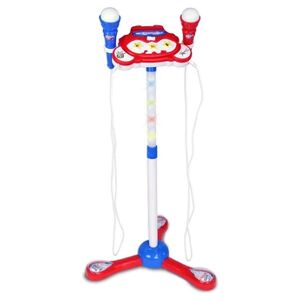 Bontempi micro de scène junior 89 cm rouge/blanc/bleu 3-pièces - Publicité