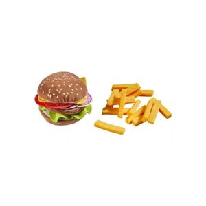 HABA nourriture jouet Hamburger avec frites 8 x 8 cm polyester - Publicité
