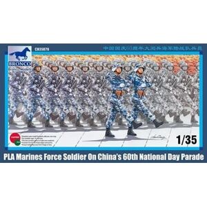 Bronco Models Pla Marines Force Soldier On 60th Nation Day Parade- 1:35e - - Publicité