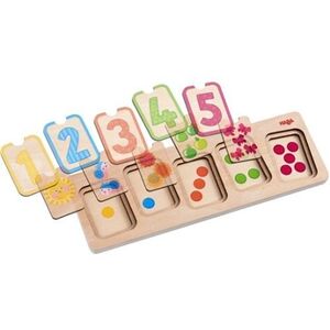 HABA puzzle en bois Premiers personnages 10 pièces - Publicité