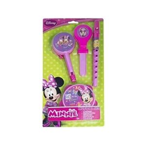 Disney Minnie Mouse - Set Musical - 4 Instruments de Musique - tambour, flûte, tambourin, castagnette - Publicité