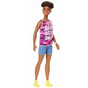 Barbie poupée adolescente Fashionistas#128 rose 30 cm - Publicité
