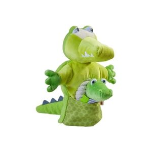 HABA marionnette Crocodile avec bébé junior 30 x 22 cm polyester vert - Publicité