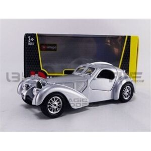 Bburago Voiture Miniature de Collection 1-24 - BUGATTI 57 SC Atlantic - Silver - 22092S - Publicité