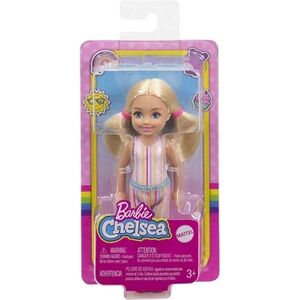 Mattel Barbie Chelsea - GXT38 - Poupée 15cm - Blonde avec Jupe à imprimé rayé et bottines roses - Publicité