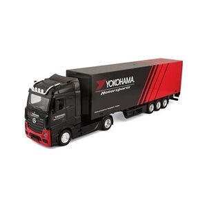 Bburago Voiture 1/43 Street Fire Camion Avec Remorque Mercedes Benz Actros Yokohama - Publicité