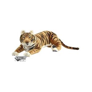 Hansa peluche geante Tigre Brun Couché 100cmL - Publicité