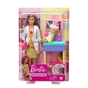 Barbie Poupée Coffret Docteure Brune - Publicité