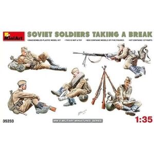 Mini Art Soviet Soldiers Taking A Break - 1:35e - Miniart - Publicité