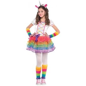 Amscan déguisement robe licorne multicolore fille - 3/4 ans - blanc - 846858-55 - Publicité