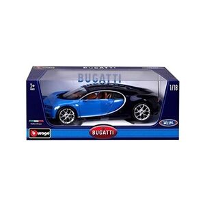 Bburago Voiture Bugatti Chiron 1:18 Bleu - Publicité