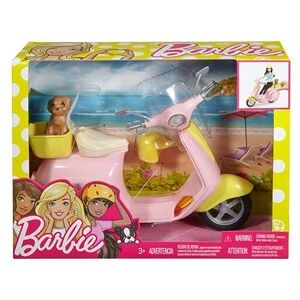 Barbie Coffret Scooter avec petit chien - Publicité