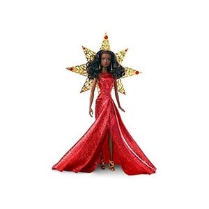 Barbie 2017 Holiday Nikki Black Hair with Red Dress Doll - Publicité