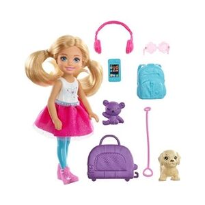 Barbie Coffret mini poupée Chelsea avec accessoires de voyage - Publicité