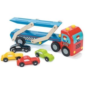 Le Toy Van : voiture de course transporteur jouet - Publicité