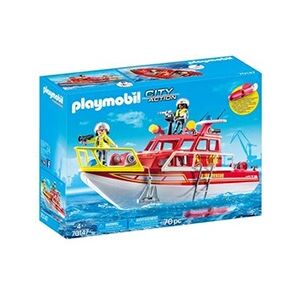 PLAYMOBIL City Action 70147 Bateau de sauvetage et pompier - Publicité