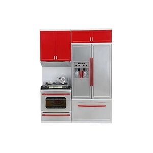 GENERIQUE New Red Mini Cuisine Jeux de Simulation de Cuisine Set Cuisinière Cabinet Filles Jouet Cadeau BT578 - Publicité