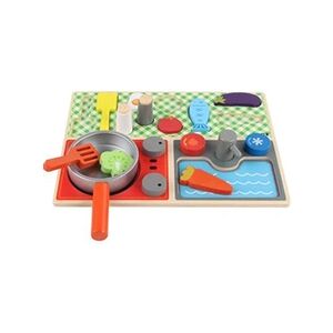 GENERIQUE Ensemble De Jouets De Cuisine En Bois Multicolore MK59 - Publicité