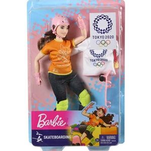 Barbie Poupée JO Skateboard - Publicité