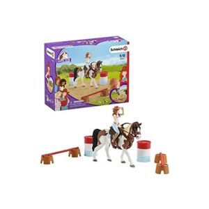 Schleich - Figurine Kit d'équitation western d'Horse Club Hannah - Publicité