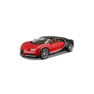 Bburago Cette Bugatti Chiron (2016) Diecast Model Car est Red et noir et features des roues qui fonctionnent et also opencouleurg bonnet, - Publicité