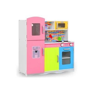 VIDAXL Cuisine en jouet pour enfants MDF 80x30x85 cm Multicolore - Publicité