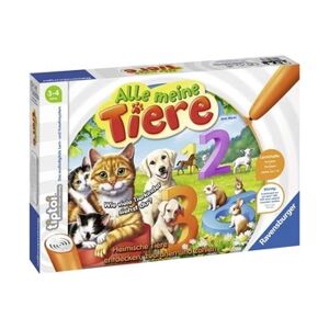 Ravensburger tiptoi 00776 - Jeu : Tous Les Mes Animaux / Lérieur Jouent Les Chiffres de 1 à 10 à l'aide d'animaux sensibles - Publicité