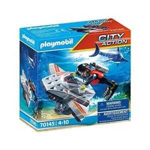 PLAYMOBIL 70145 - City Action Scooter de plongée et sauveteur - Publicité