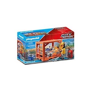 PLAYMOBIL City Action 70774 Ouvrier et conteneur - Publicité