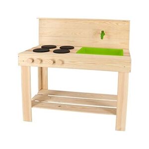 Esschert Design Kids In The Garden - Cuisine d'été en bois pour enfants Cuisy - Publicité