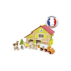 Jeujura - Construction en bois - Ma Ferme en bois - 180 pcs - Publicité