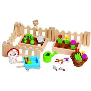 Goki Jardin de maison de poupée en bois avec Accessoires - Publicité