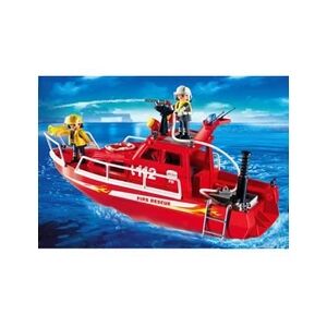 PLAYMOBIL 3128 Pompiers - Bateau des sauveteurs pompiers - Publicité