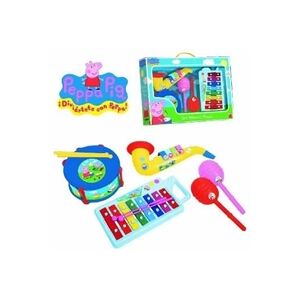 GENERIQUE Reig - 2324 - instruments de musique - set xylophone, tambour, saxophone et maracas - peppa pig - Publicité