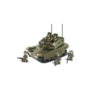 Sluban Jeu de construction brique emboitable army tank char d'assaut m38-b0305 soldats articulés - Publicité