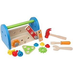 Hape Fix It Kids Wooden Tool Box and Accessory Play Set - Publicité