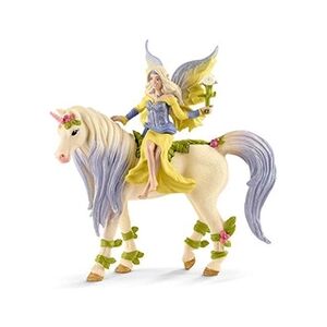 Schleich Figurine de jeu Bayala série Elf Sera Fée avec fleur Licorne - Publicité