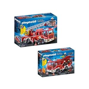 9463-64 City Action - Set de 2 Boîtes Playmobil sur le thème des pompiers - Publicité