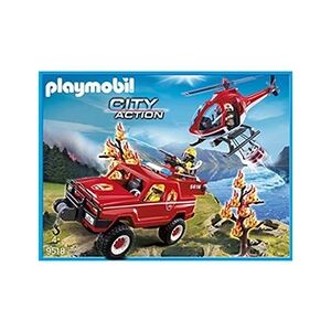 PLAYMOBIL 9518 L'équipe de pompiers des feux de forêt - Publicité