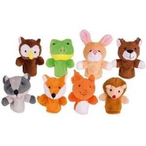 Goki marionnettes à doigt animaux forestiers en peluche mis en 8 morceaux - Publicité