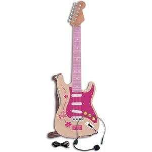 Bontempi guitare électrique rock iGirl64 cm rose/brun clair - Publicité