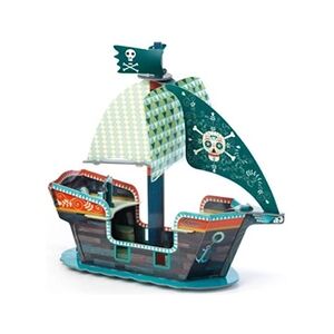 Djeco Puzzle 3D 23 pièces Bateau de pirate - Publicité