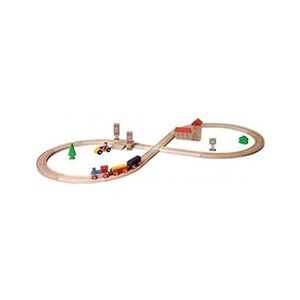 eichhorn Ensemble de train jouet 35 pcs 290 cm Bois - Publicité