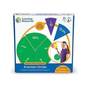 Learning resources LER1616 Double-Sided Magnetic Fraction Circles - Publicité